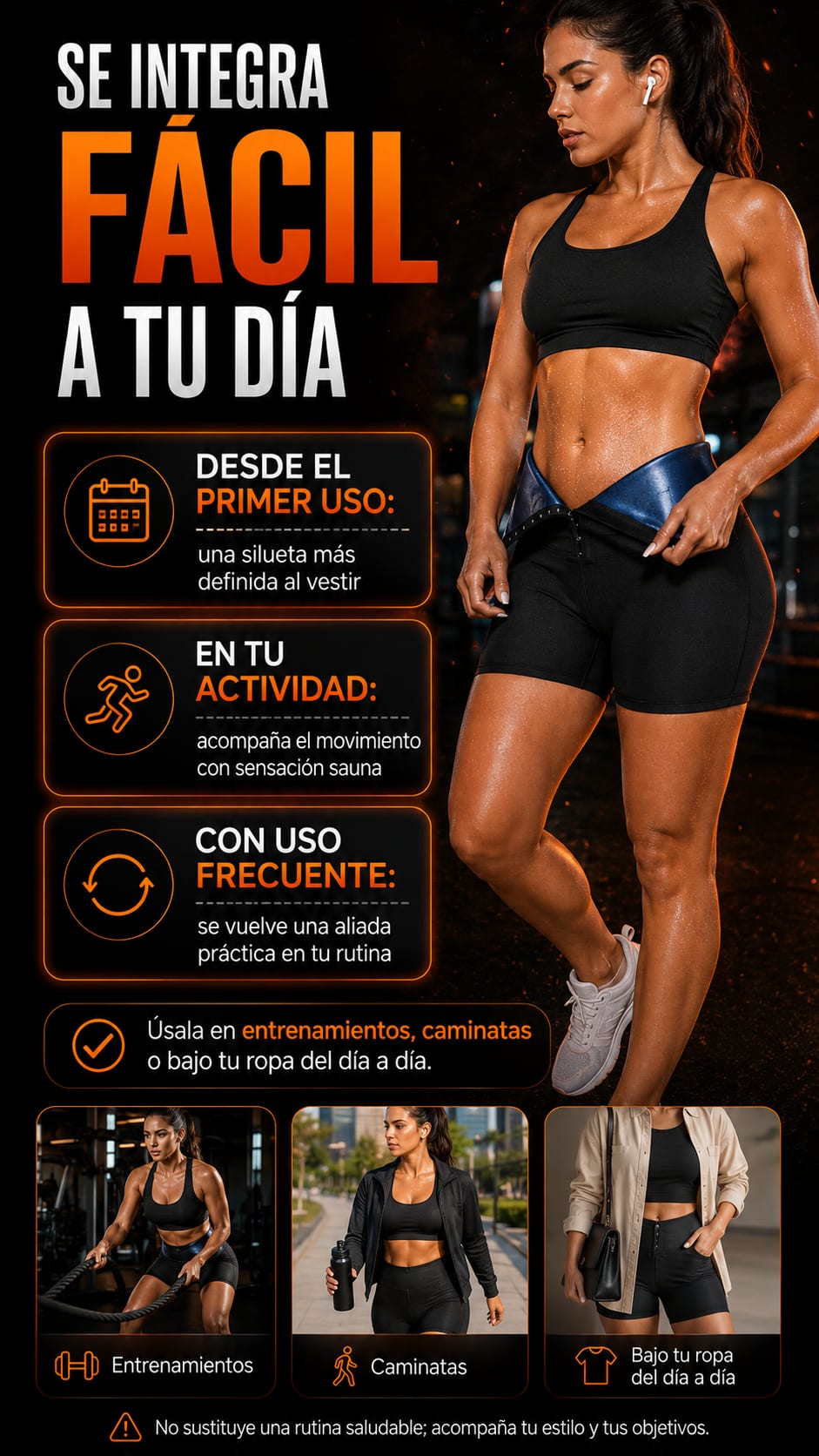Short Sauna en uso